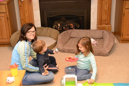 Enjoying the fire